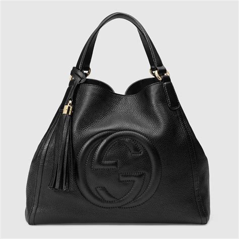 big gucci leather shoulder bag|authentic Gucci shoulder.